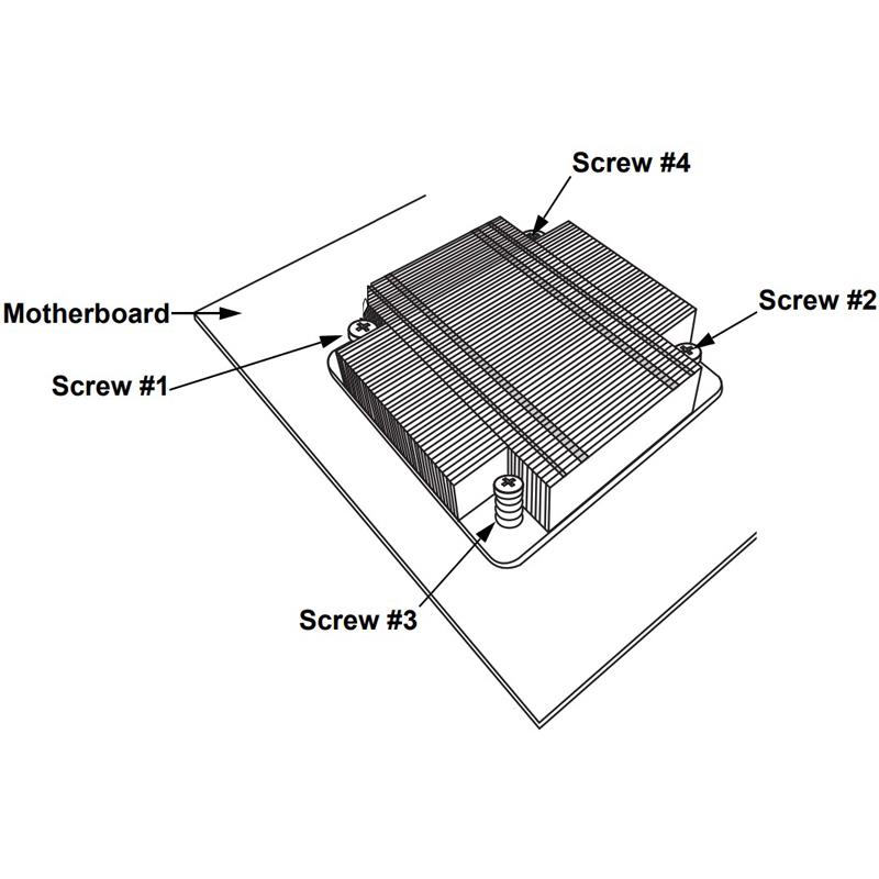 Supermicro SNK-P1040V Processor Passive Heatsink