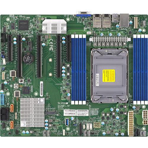 Supermicro X12SPI-TF Motherboard ATX Single Socket LGA-4189 (Socket P+) Intel Xeon Scalable Processors 3rd Generation