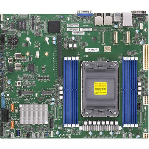 Supermicro X12SPO-F Motherboard ATX Single Socket LGA-4189 (Socket P+) Intel Xeon Scalable 3rd Generation Processors