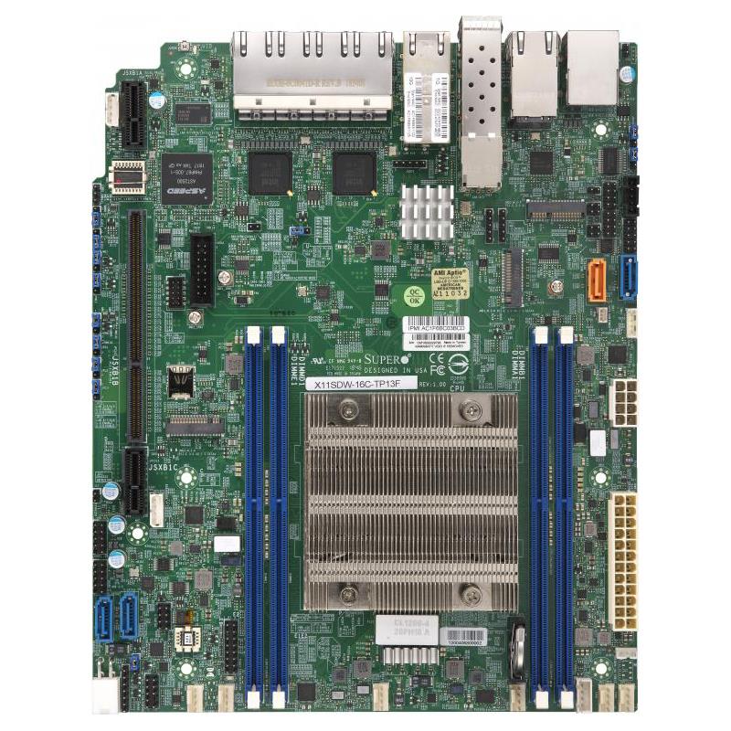 Supermicro X11SDW-14C-TP13F Motherboard Proprietary WIO Embedded Intel Xeon D-2173IT Processor