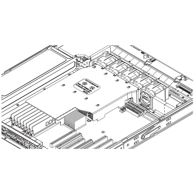 Supermicro MCP-310-81305-0B Mylar Air Shroud Compatible With 1U Purley CSE-LB16AC2/CSE-LA15TQC Chassis With Motherboard X11SPW-TF