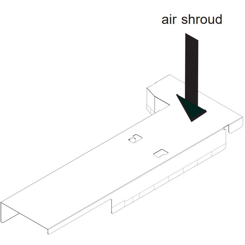 Supermicro MCP-310-51304-0B Mylar Air Shroud for SC513B + X11SPW