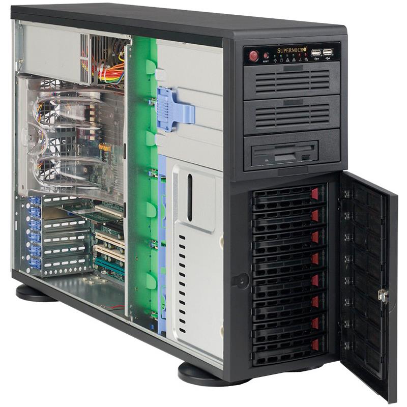 Supermicro CSE-743TQ-903B-SQ 4U Rackmountable / Tower Chassis PS2/ATX 900W Power Supply