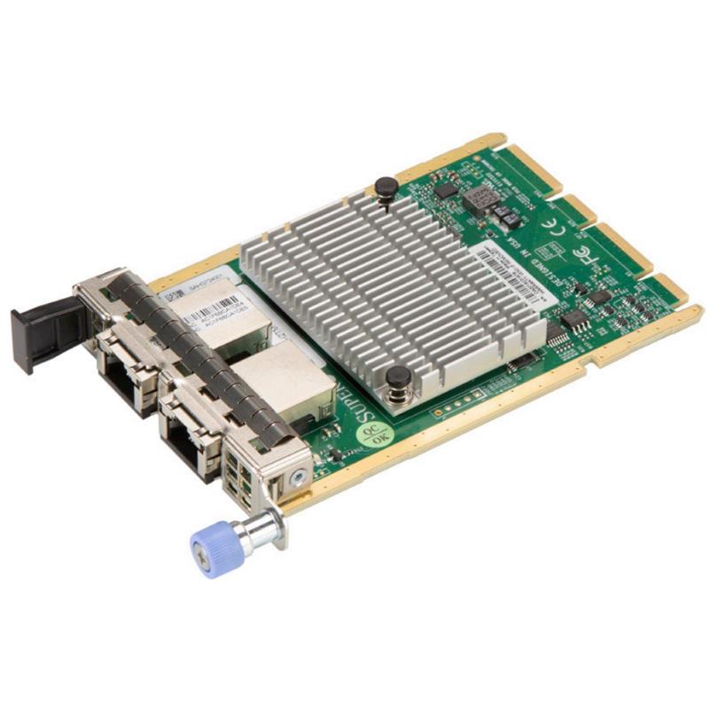 Supermicro AOC-ATG-i2TM X550 10Gb Ethernet Controller Card Integrated MAC and PHY Dual-port RJ45 Connectors Advanced I/O Module (AIOM) OCP 3.0