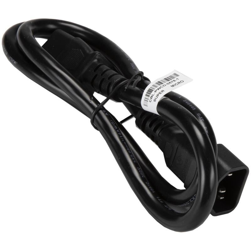 Supermicro CBL-PWCD-0578-IS 3FT Power Cord Type IEC (C14 to C13) 15A