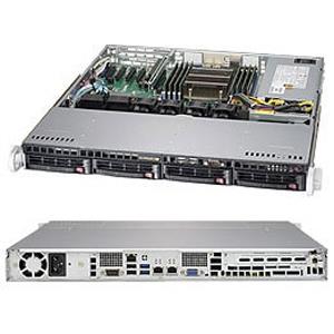 Supermicro SYS-5018R-M 1U Barebone Single Intel Xeon E5-2600 Processor Up to 1TB LRDIMM SATA3 2 Gigabit Ethernet