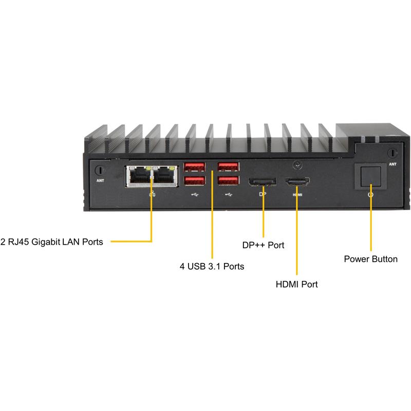 Supermicro SYS-E100-9W-E 3.5" SBC Barebone Single Intel i5 8365UE Processor Up to 64GB SATA Single LAN Intel I210IT