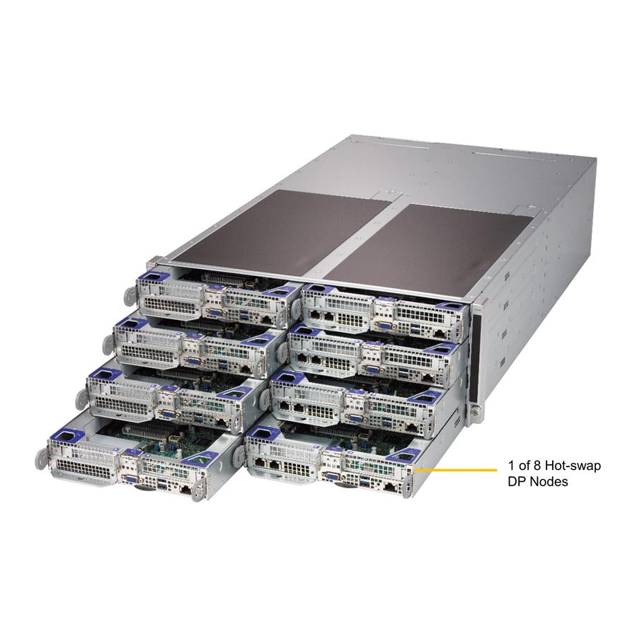 Supermicro SYS-F619P2-FT+ Twin Barebone Dual CPU, 8-Node