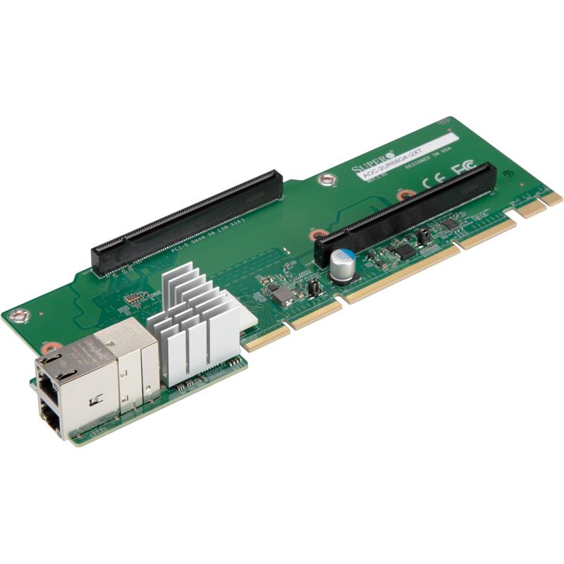 Supermicro AOC-2UR68G4-I2XT 2U Ultra Riser with 2-port 10G RJ45