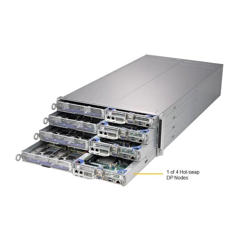 Supermicro SYS-F619H6-FT 4U Barebone Dual Intel Xeon Scalable Processors 2nd Generation Up to 3TB SATA3 Network via SIOM
