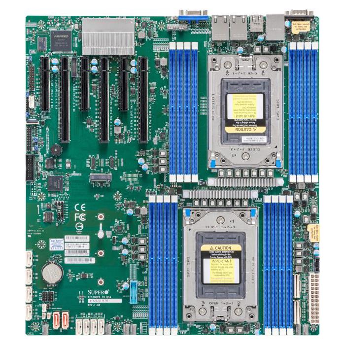 Supermicro H12DSI-NT6 Motherboard E-ATX Socket SP3 Dual AMD EPYC