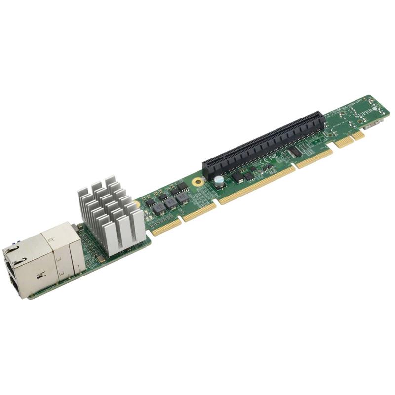 Supermicro AOC-URN4-B2XT-O 1U Ultra Riser 2-port 10GbE RJ45