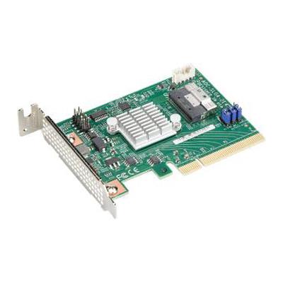 Supermicro AOC-SLG4-2E4T 2-Port Internal NVMe Host Bus Adapter Low profile x8 PCIe Gen4