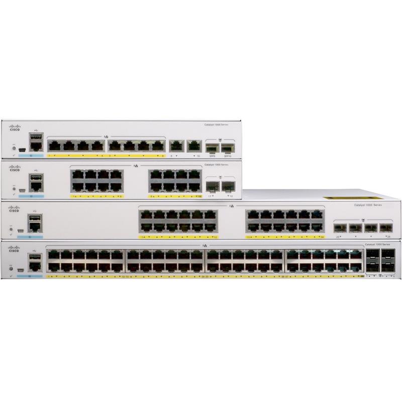 Cisco C1000-48T-4G-L Ethernet Switch 48 Ports, Manageable, 2 Layer Supported