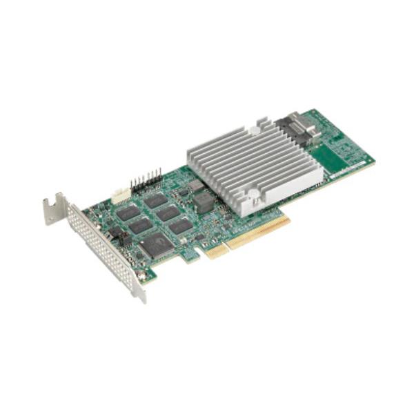 Supermicro 8-Port SAS3 12Gb/s & SATA3 6Gb/s Gen4 PCIe x8 Hardware RAID 0, 1, 5, 6, 10, 50 & 60, Broadcom 3908L AOC-S3908L-H8IR