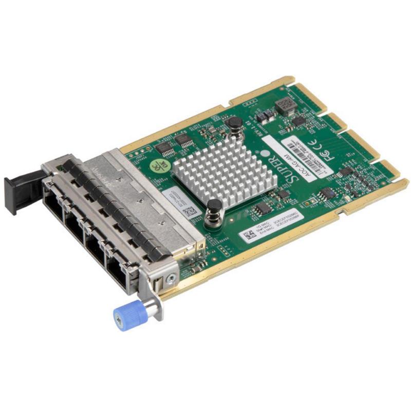 Supermicro AOC-AG-I4M i350 1GbE Ethernet Adapter Card - 4-Port RJ45 Connectors Advanced I/O Module (AIOM) OCP 3.0