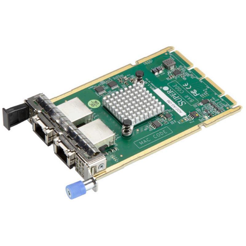 Supermicro AOC-AG-i2M i350 Gigabit Ethernet Adapter Card - Dual-Port 1GbE RJ45 Connectors Advanced I/O Module (AIOM) OCP 3.0 Form Factor