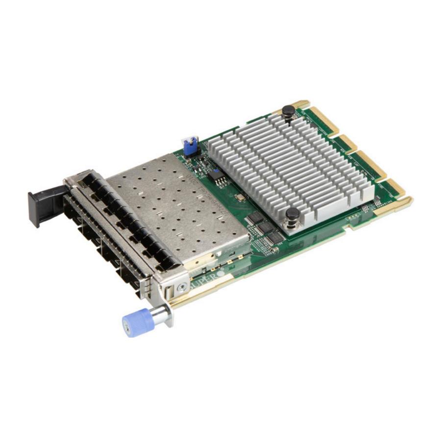 Supermicro AOC-STG-i4S Quad-Port 10GbE SFP+ NIC – Intel X710-DA4, Used Good Condition