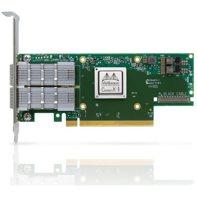 Supermicro AOC-653105A-HDAT ConnectX-6 HDR/200GbE InfiniBand Ethernet Adapter Card - Gen 4 PCIe x16 (16GT/s) Single-Port QSFP56 Connectors