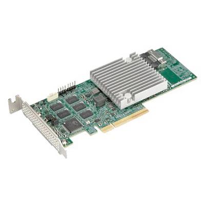 Supermicro  8-Port SAS3 12Gb/s & SATA3 6Gb/s Gen4 PCIe x8 Hardware RAID 0, 1, 5, 6, 10, 50 & 60, Broadcom 3908L AOC-S3908L-H8IR-16DD