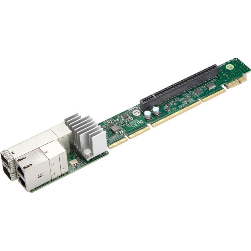 Supermicro AOC-URG4N4-I4XTS Ultra Riser Card 1U with 2-Port 10GBase-T RJ45 & 2-Port 10G SFP+
