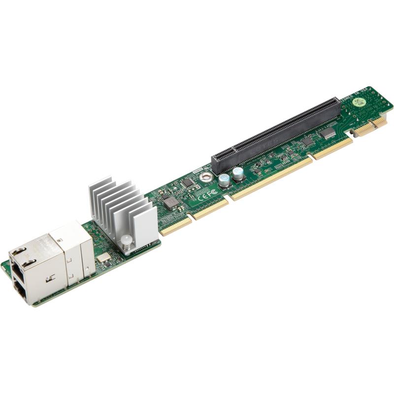 Supermicro AOC-URG4N4-I2XT 1U Ultra Riser Card With 2-Port 10GBase-T RJ45