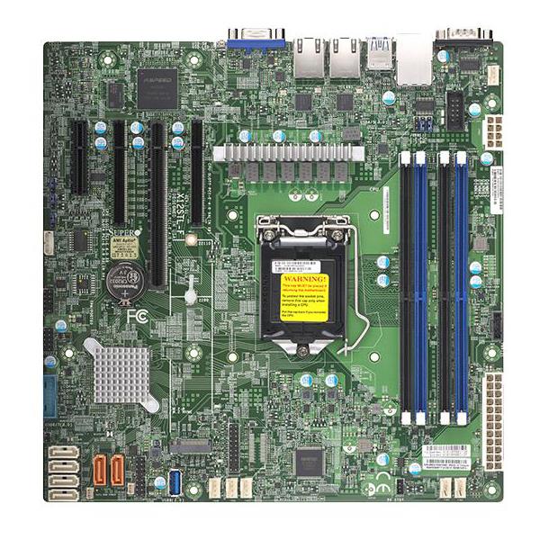 Supermicro X12STL-F Motherboard Micro-ATX Single Socket LGA-1200 (Socket H5) for 10th Gen Intel Pentium Processor, Intel Xeon E-2300 Processor