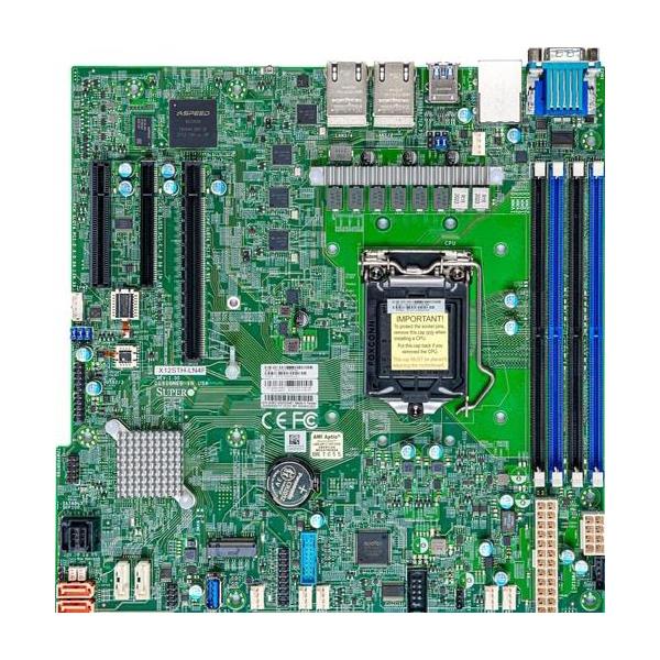 Supermicro X12STH-LN4F Motherboard Micro-ATX Single Socket LGA-1200 (Socket H5) For Intel Xeon E-2300 Processor