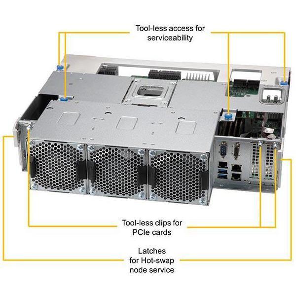 Supermicro SSG-6049SP-DE1CR60 Storage 4U Barebone Dual 2nd Gen Intel Xeon Scalable processors Up to 4TB RDIMM/LRDIMM SAS3, NVMe M.2 Dual 10GbE, IPMI LAN port