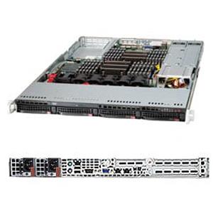 Supermicro SYS-6017R-N3RF4+ WIO+ 1U Barebone Dual Intel Xeon v2, E5-2600 Processors Up to 1.5TB LRDIMM SATA3, SATA2, SAS2 4 Gigabit Ethernet