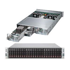 Supermicro SYS-2027PR-DC1TR 2UTwinPro 2U Barebone 2-Node Dual Intel Xeon E5-2600 v2 Processors Up to 1TB LRDIMM SATA3, SATA2, SAS3 Dual 10GbE