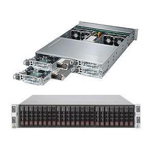 Supermicro SYS-2027PR-HTFR 2UTwinPro2 2U Barebone 4-Node Dual Intel Xeon E5-2600 v2 Processors Up to 1TB LRDIMM SATA3, SATA2 Two Gigabit Ethernet