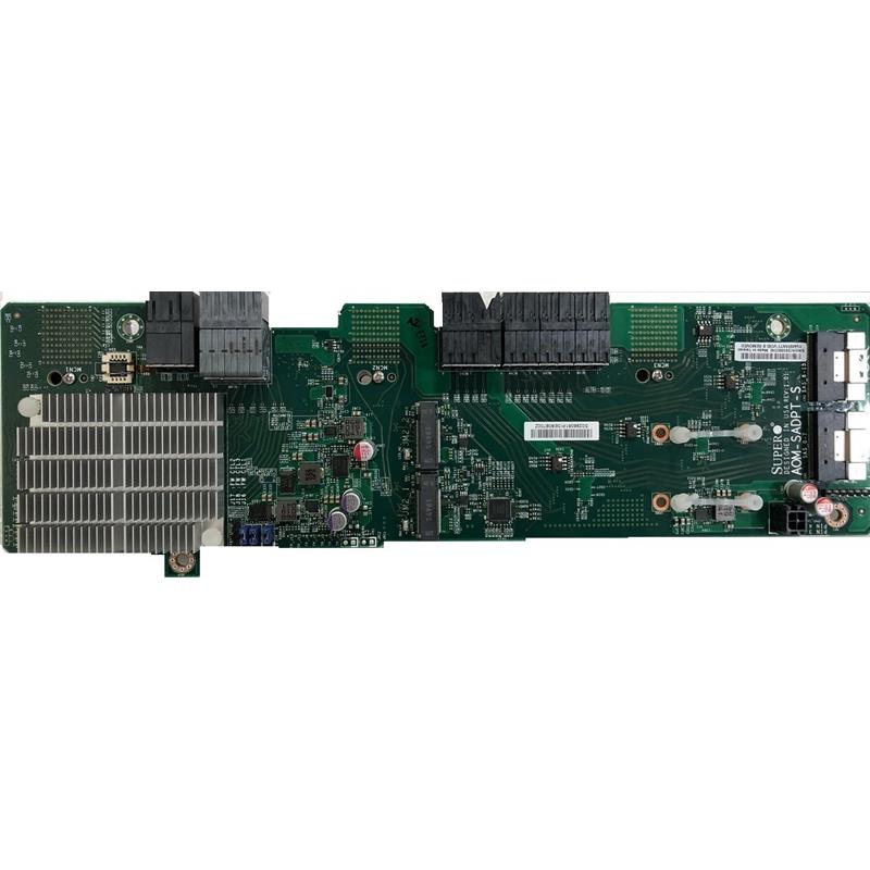 Supermicro 2-Port M.2 NVMe Add-on Card Gen4 PCIe x16 Bypass with PCI switch, AOM-SADPT-S