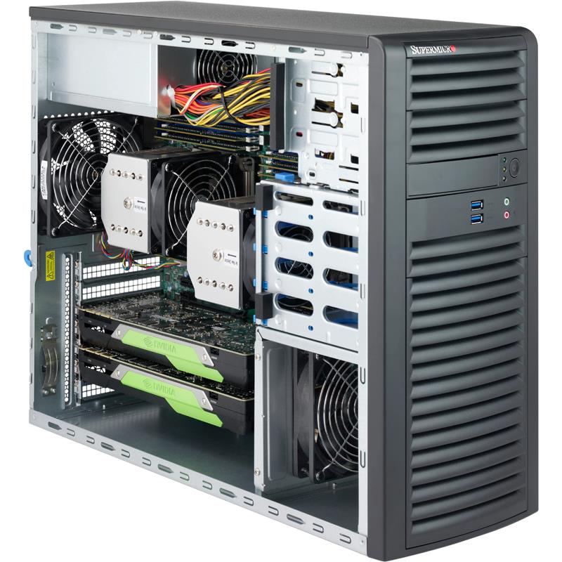 Supermicro CSE732D31K26B MidTower Chassis 1200W Power Supply Wiredzone