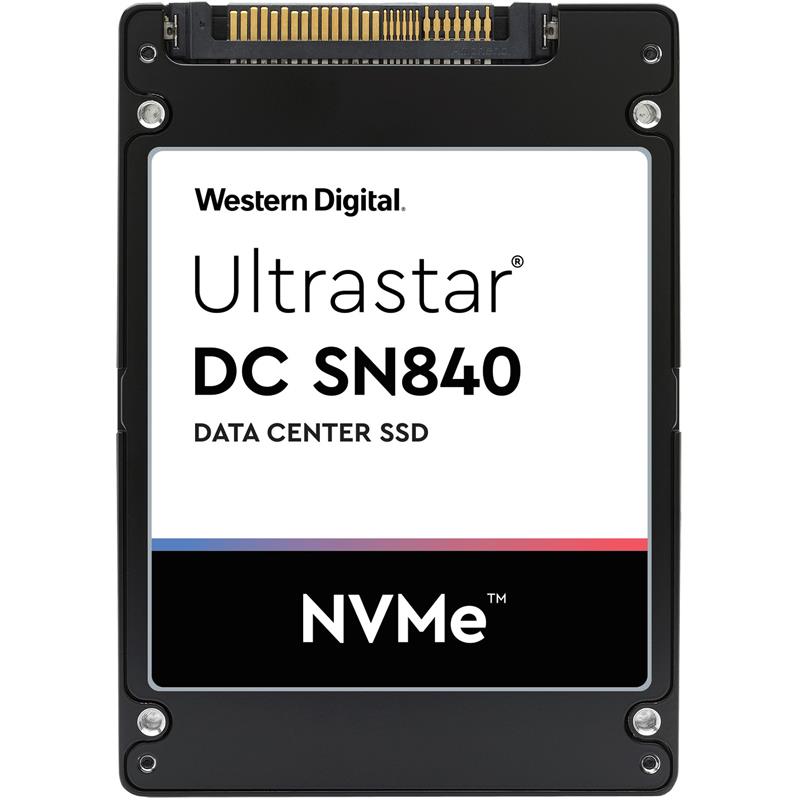 Western Digital WUS4BA138DSP3X3 Hard Drive 3.84TB SSD NVMe PCIe 3.1 U.2, ISE TLC 1DWPD - Ultrastar DC SN840 Series