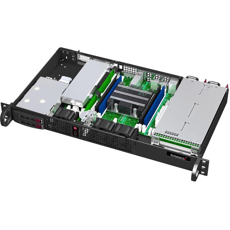 Supermicro CSE-506TQC-R301 Mini 1U Chassis 300W Redundant 80 Plus Gold Power Supply