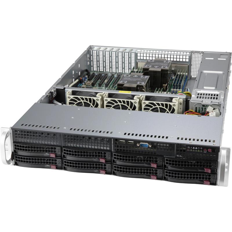 Supermicro CSE-825BTQC-R1K23LPB 2U Rackmount Server Chassis 1200W/1000W Power Supply