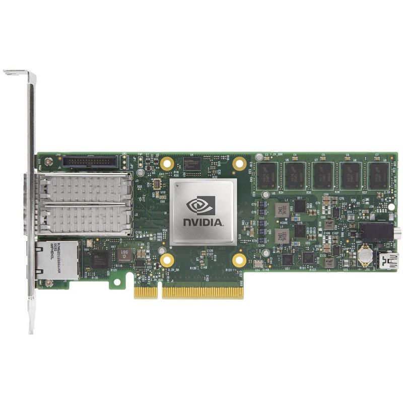 NVIDIA Mellanox MBF2H332A-AEEOT 25GbE Network Card Dual SFP56 Ports 16GB On-board Half-Height Half-Length