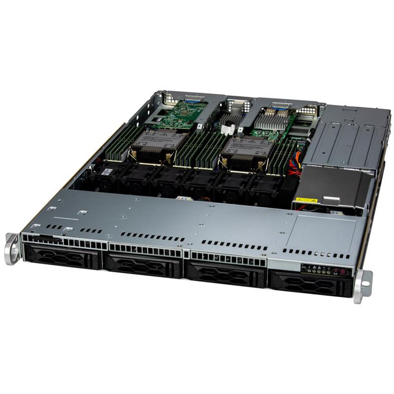 Supermicro SYS-611C-TN4R CloudDC 1U Barebone Dual Intel Xeon Scalable Processors 5th and 4th Generation