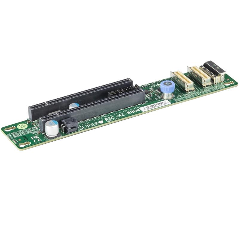 Supermicro RSC-H2-68G4 2U Hyper Riser Card For GPU and PHI With 1x PCI-E 4.0 x16 and 1x PCI-E