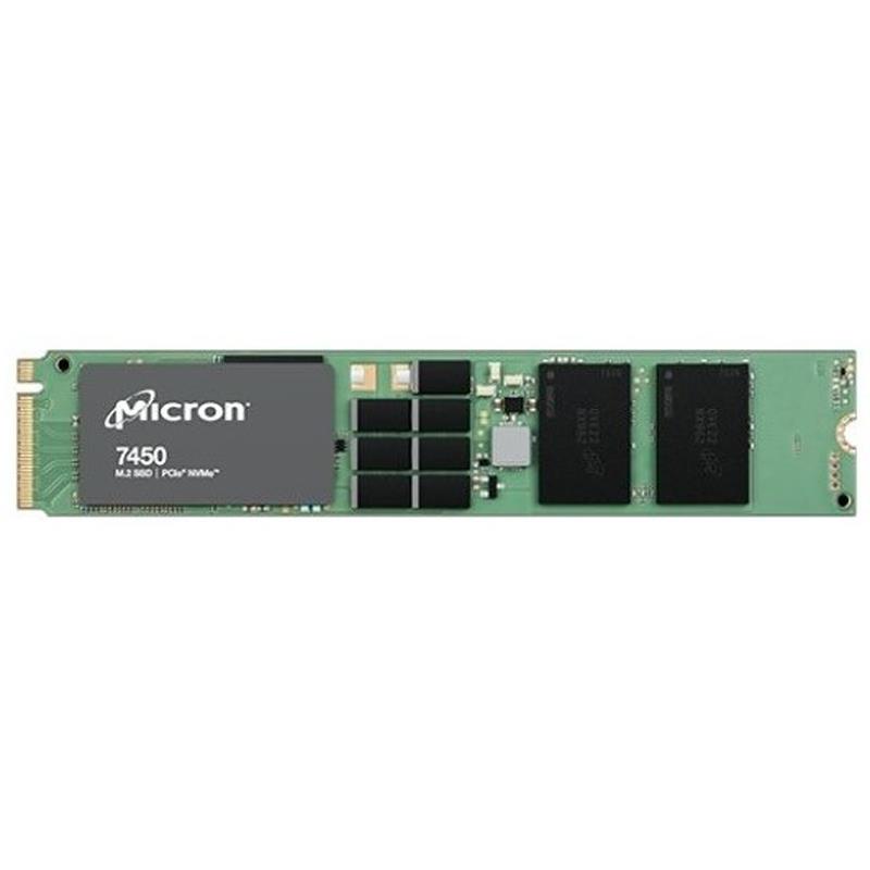 Micron MTFDKBG1T9TFR-1BC1ZABYY 1.9TB NVMe Solid-State Drive PCIe 4.0 M.2 22x110mm TLC NAND - 7450 PRO Series