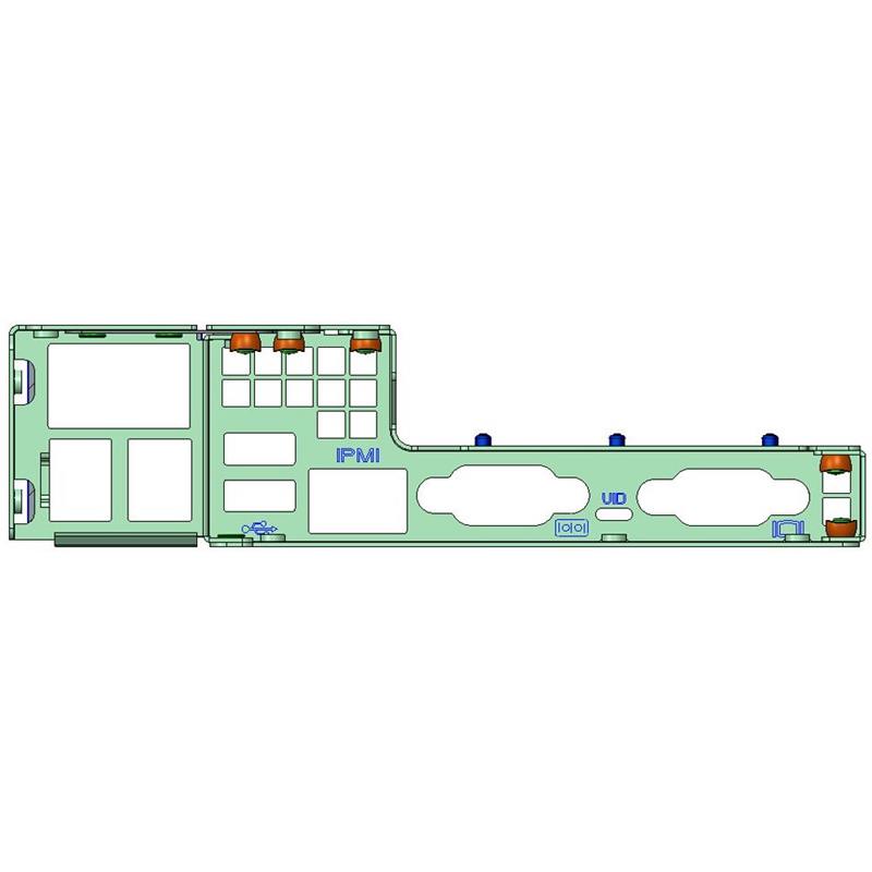 Supermicro MCP-240-81911-0N Ultra I/O Rear Window for I4GXS-P with Chassis SC819U-T, 119U-T