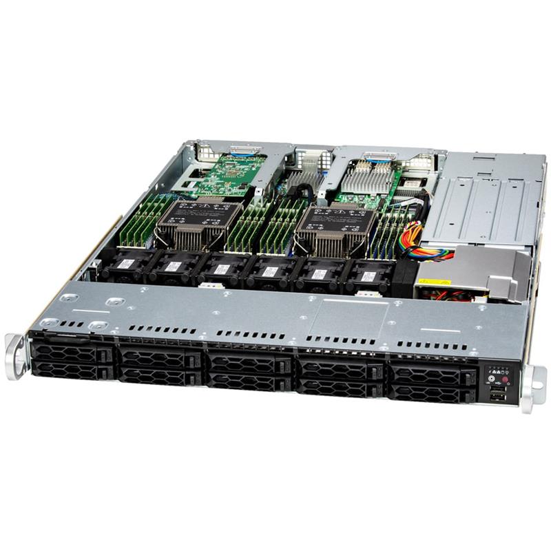 Supermicro SYS-121C-TN10R CloudDC 1U Barebone Dual Intel Xeon Scalable Processors 5th and 4th Generation
