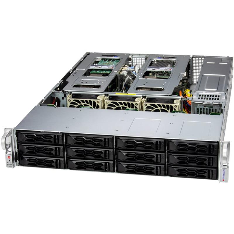 Supermicro SYS-621C-TN12R CloudDC 2U Barebone Dual Intel Xeon Scalable Processors 5th and 4th Generation