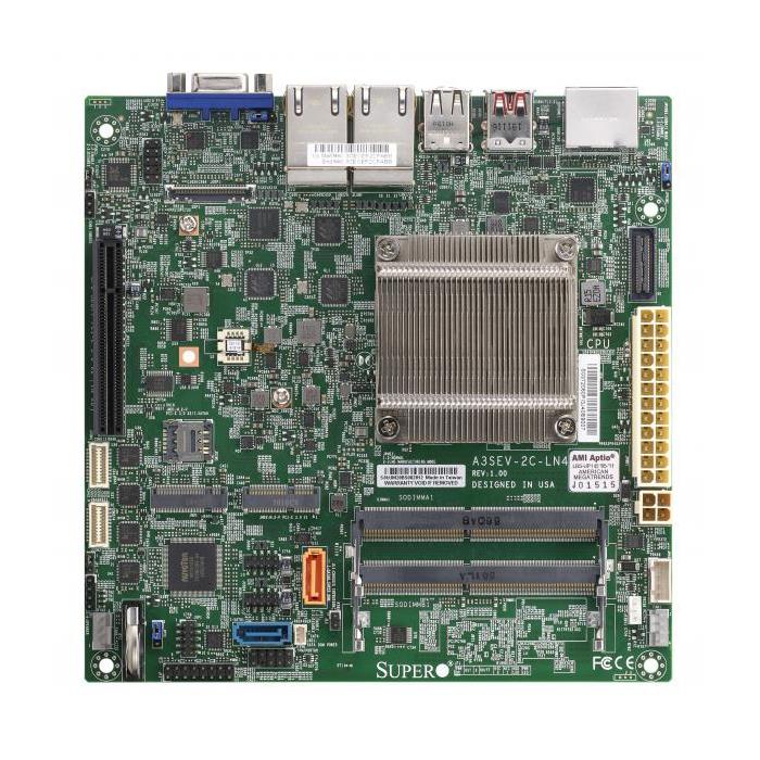 Supermicro A3SEV-4C-LN4 Motherboard Mini-ITX Embedded Intel Atom x6425E Processor