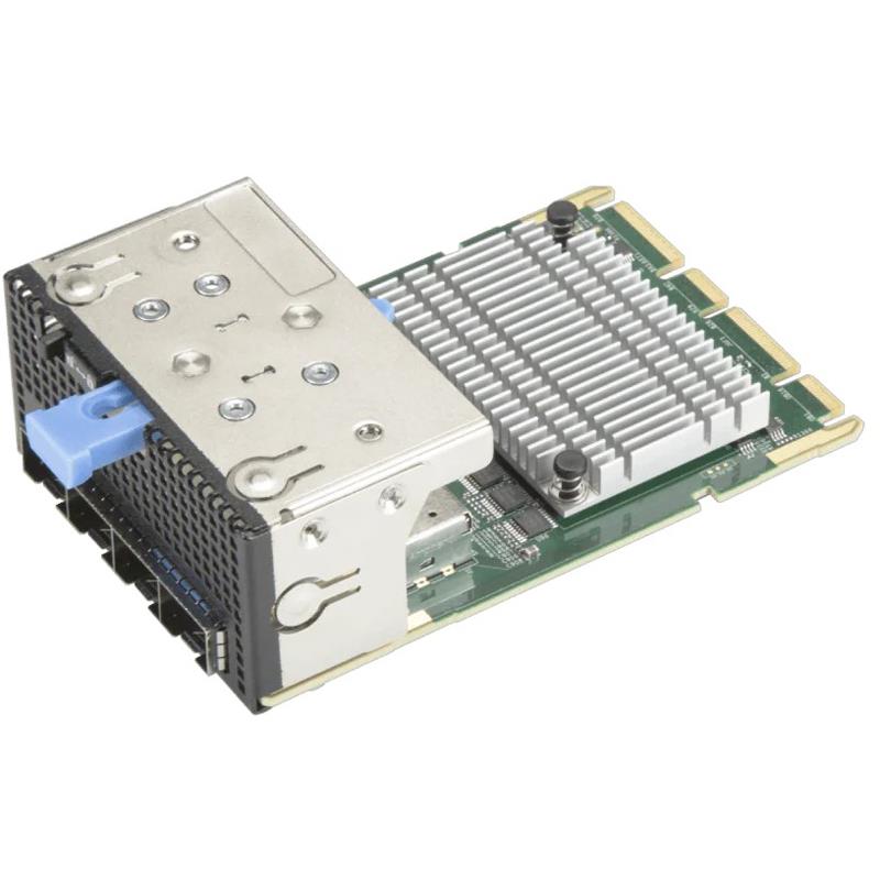Supermicro AOC-ATG-i4S XL710-BM1 10GbE Ethernet Adapter Card 4-Port SFP+ Connectors Advanced I/O Module (AIOM) OCP 3.0 1U Height Bracket