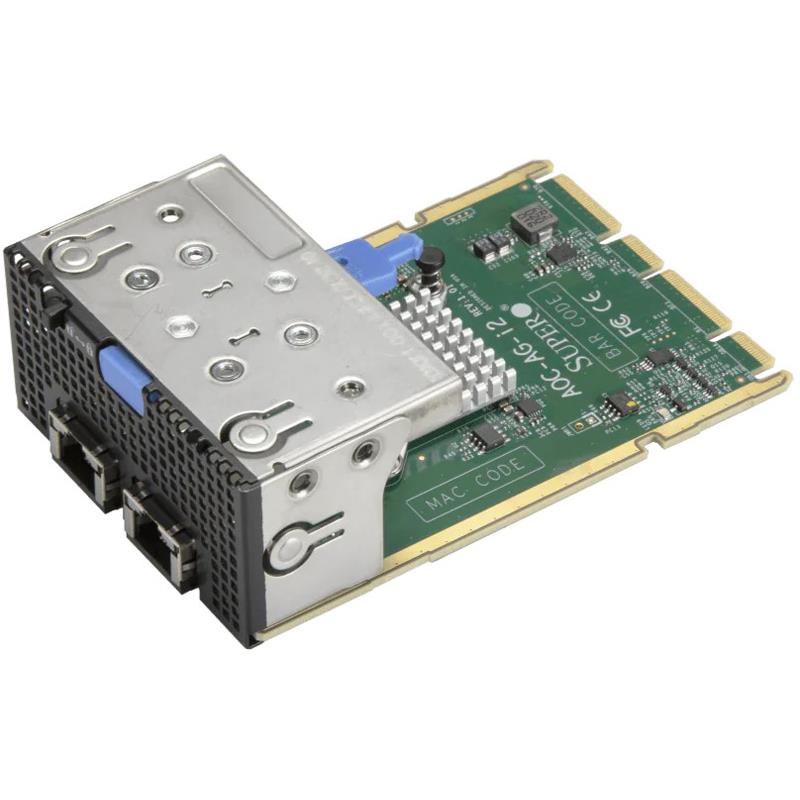 Supermicro AOC-AG-I2 i350 25GbE Ethernet Adapter Card - 2x 1Gbps Ports With RJ45 Connectors Advanced I/O Module (AIOM) OCP 3.0 Form Factor
