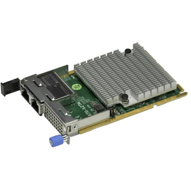 Supermicro AOC-ATG-B2TM-O 10Gbps Ethernet Controller Card - Gen 3 PCIe x8 (8GT/s) Dual RJ45 Connectors Advanced I/O Module (AIOM) OCP 3.0