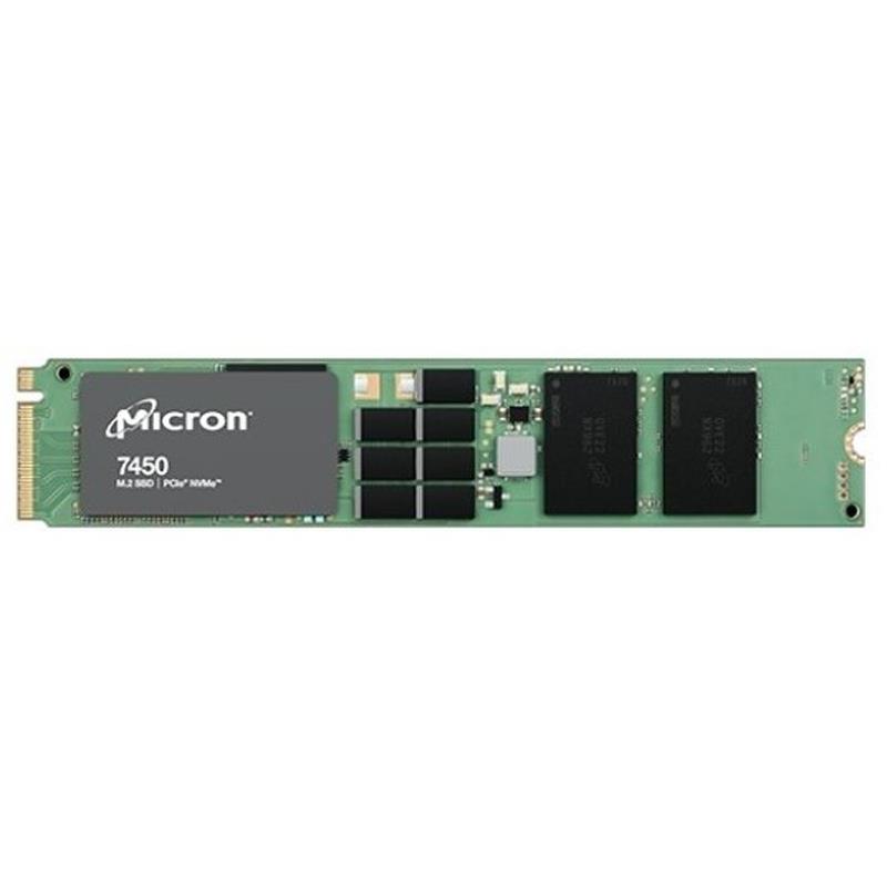 Micron MTFDKBA400TFS-1BC1ZABYY Hard Drive 400GB SSD NVMe PCIe Gen4 M.2 22x80mm 3DWPD TLC Non-SED - 7450 MAX Series