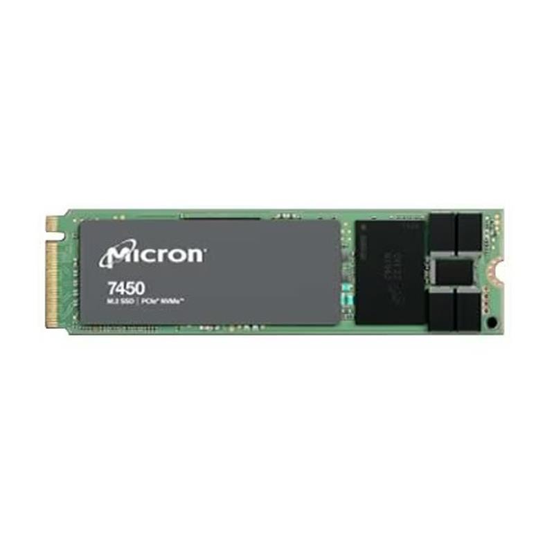 Micron MTFDKBA960TFR-1BC1ZABYY 960GB NVMe Solid-State Drive PCIe Gen4 M.2 22x80mm Non-SED - 7450 PRO Series